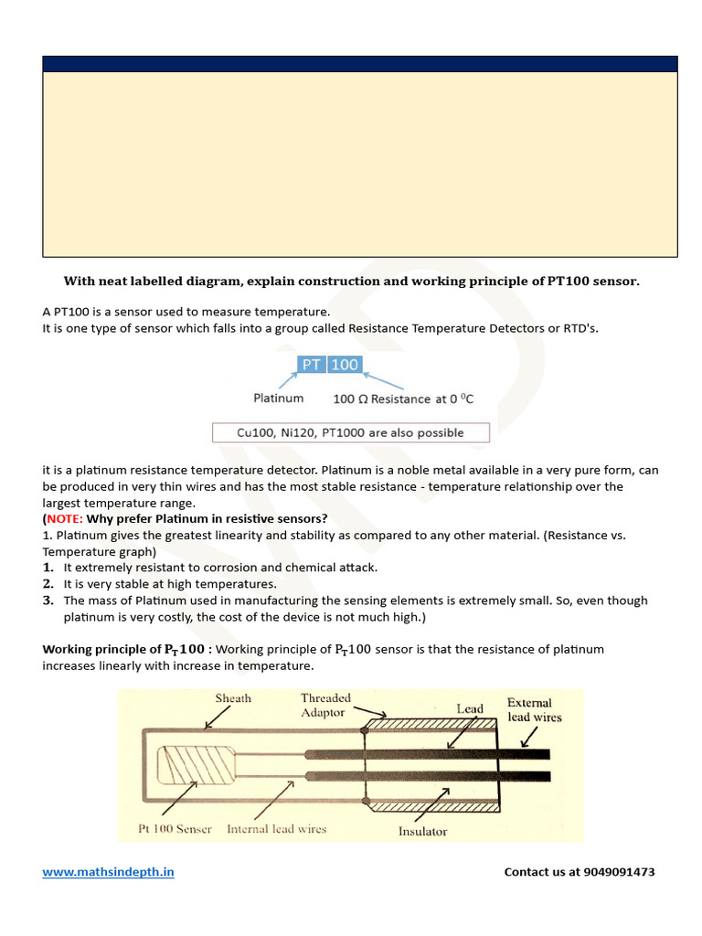Physics of Sensor Technology Syllabus | PDF | Capacitor | Inductor
