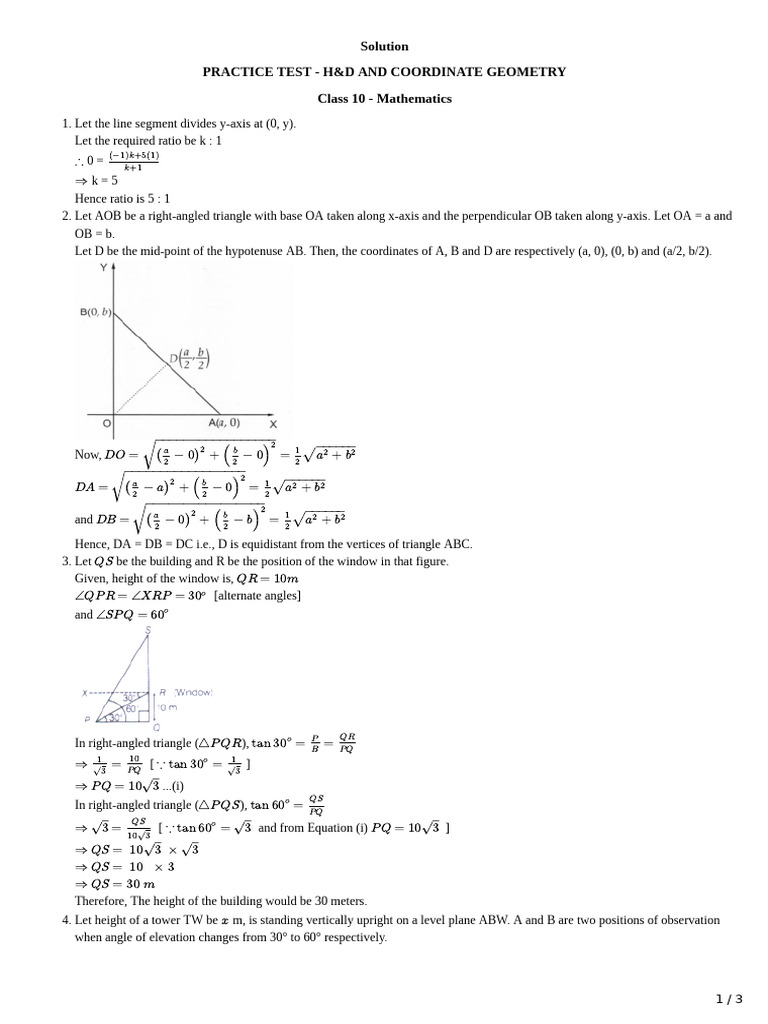 Solution 2277076 | PDF | Euclidean Plane Geometry | Euclidean Geometry