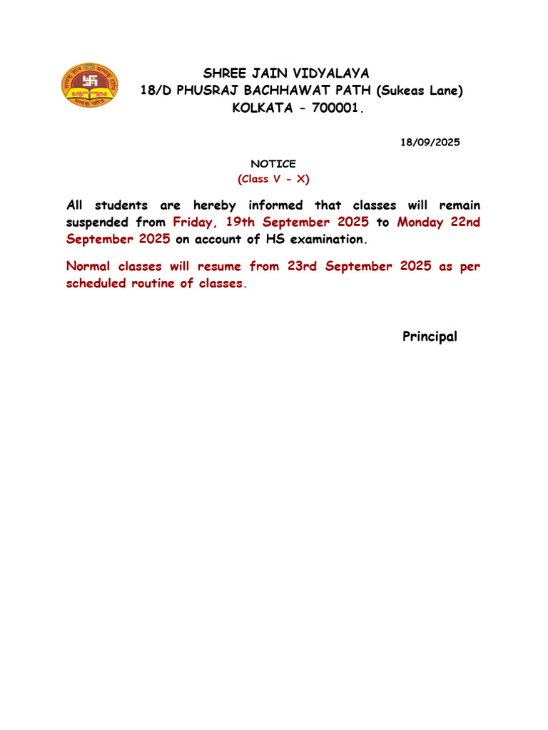 Notice For V - X - 1 | PDF