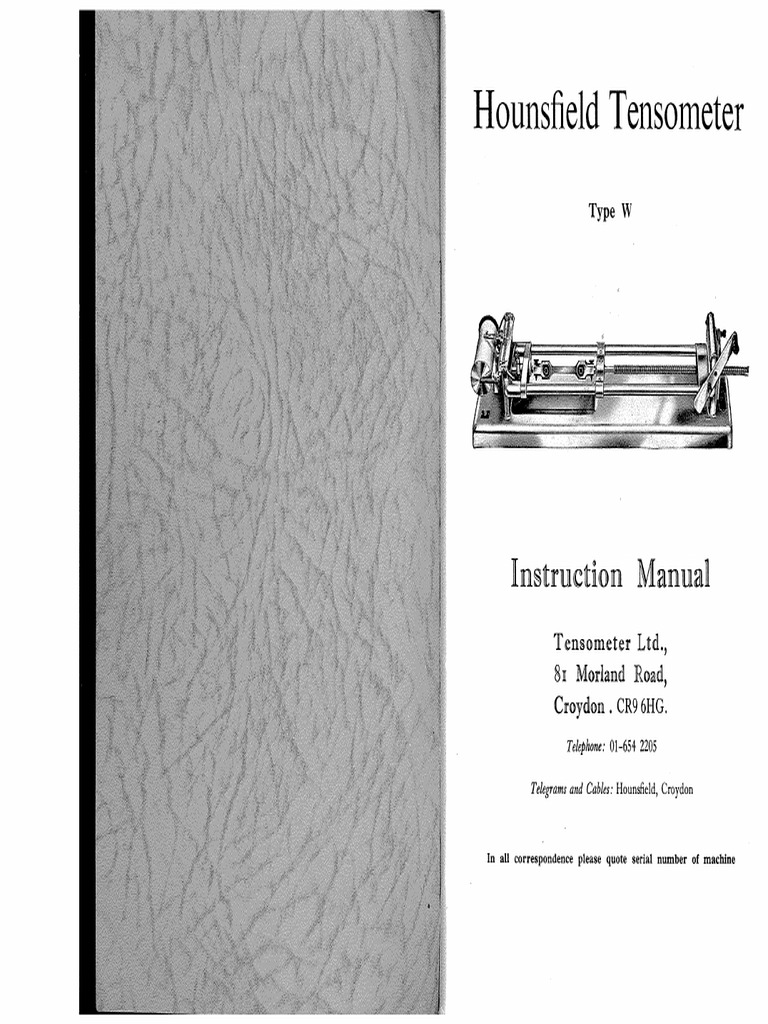 Manual Tensometro W | PDF