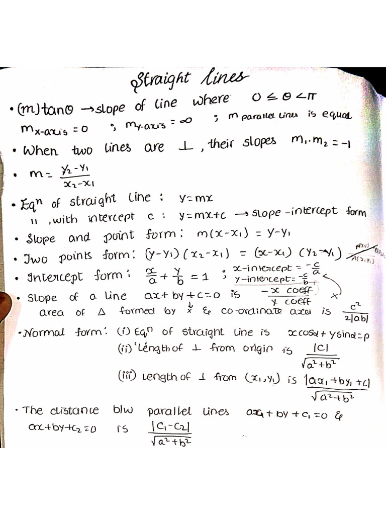 Straight Lines | PDF