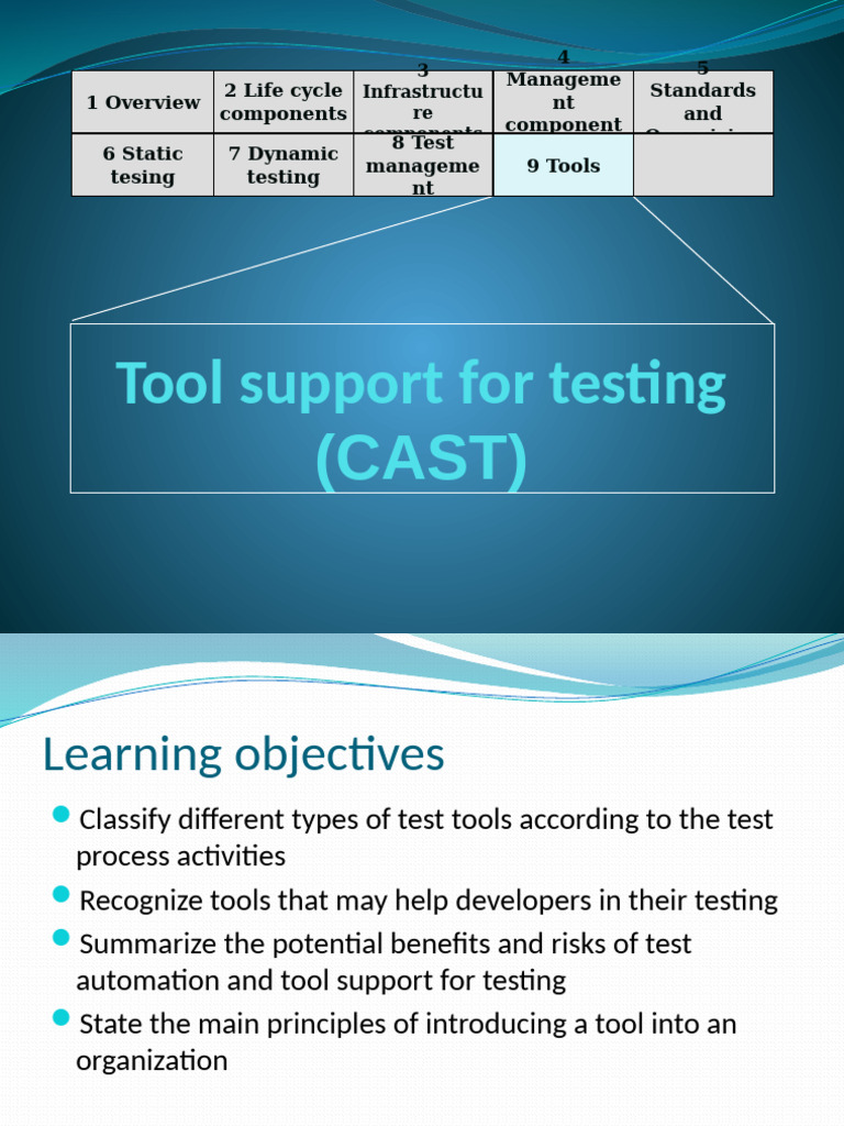 Comprehensive Guide to Testing Tools | PDF | Databases | Software Testing