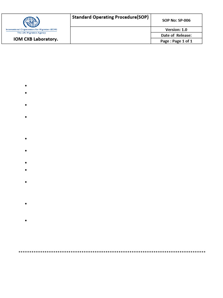 IOM Laboratory Biosafety SOP Guide | PDF | Personal Protective ...