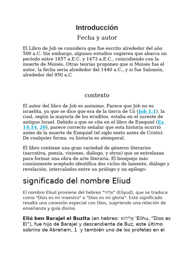 Escuchando la Voz de Dios en Job | PDF | Oración | Contenido bíblico