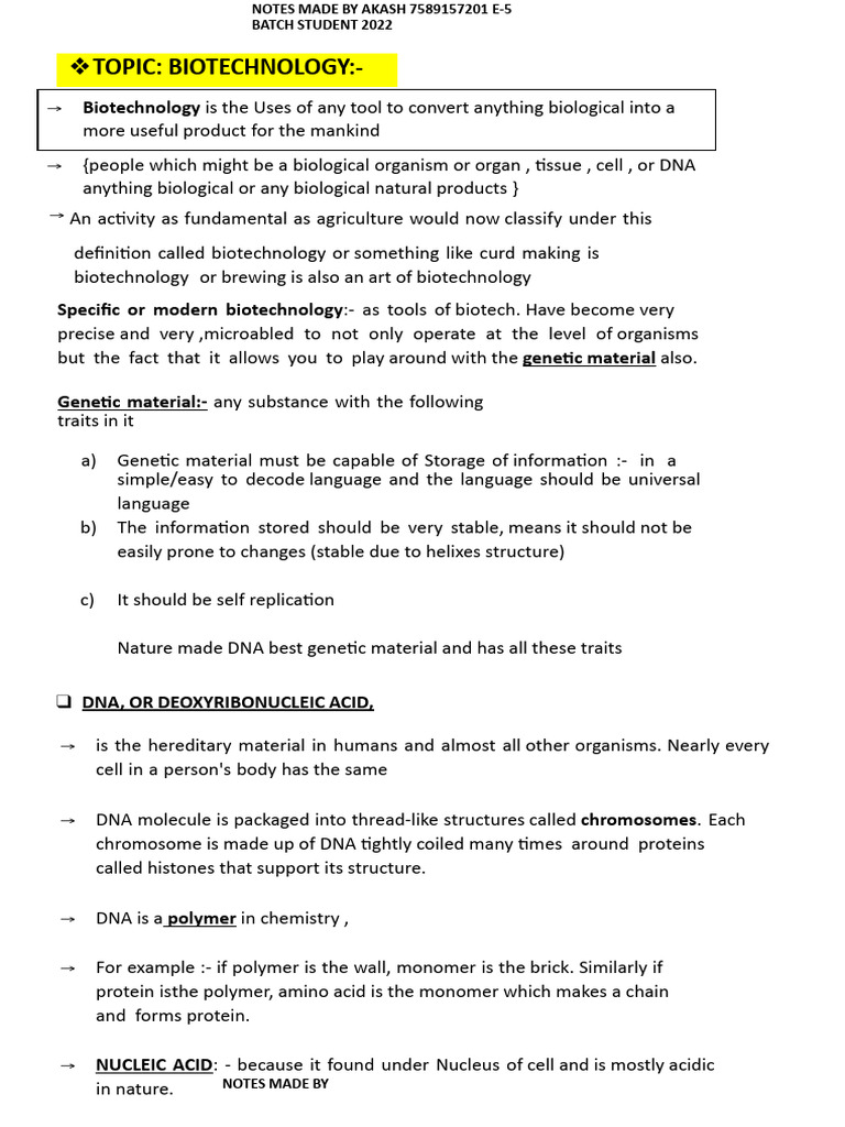 Understanding Biotechnology and DNA | PDF | Rna | Messenger Rna