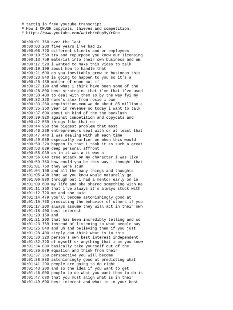 Tactiq Free Transcript CGup9yYrOoc | PDF