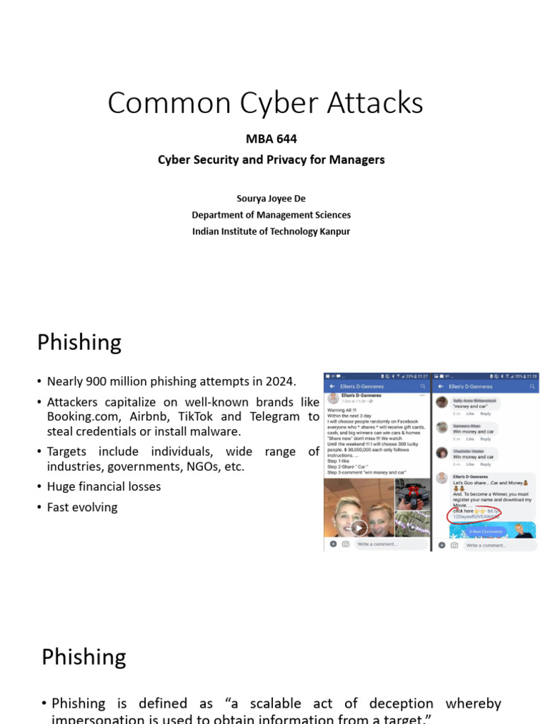 Session 02 - Common Cyber Attacks | PDF | Phishing | Information Age