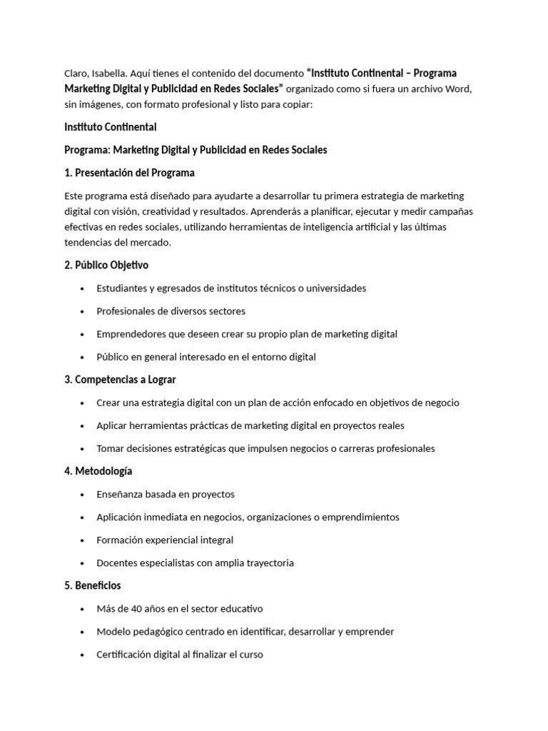 Marketing Digital y Redes Sociales: Curso 2023 | PDF | Publicidad ...