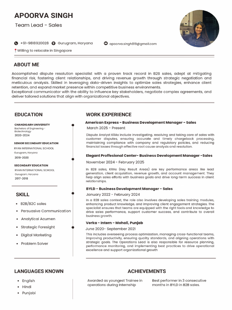 Cv@Apoorva | PDF