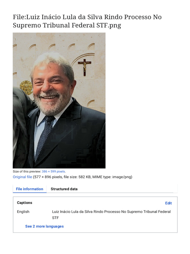 File - Luiz Inácio Lula Da Silva Rindo Processo No Supremo Tribunal ...