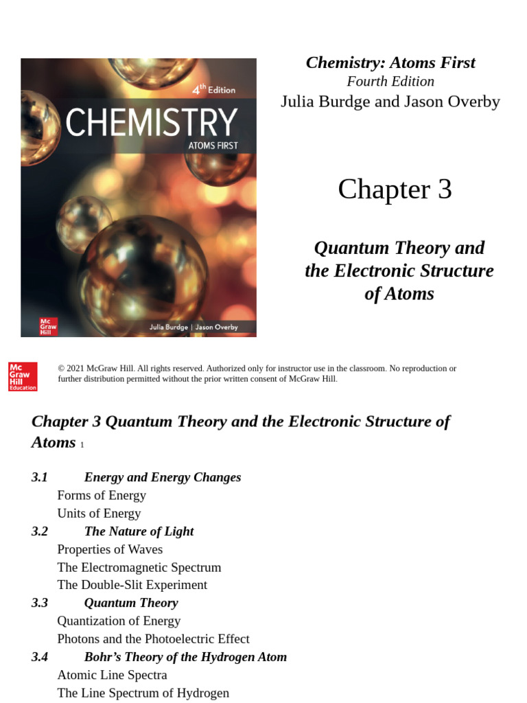 Quantum Theory and Atomic Structure | PDF | Atomic Orbital | Quantum ...