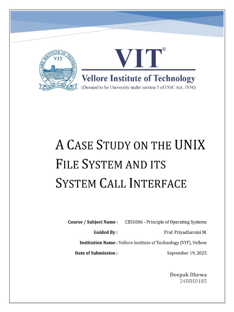 OS Case Study | PDF