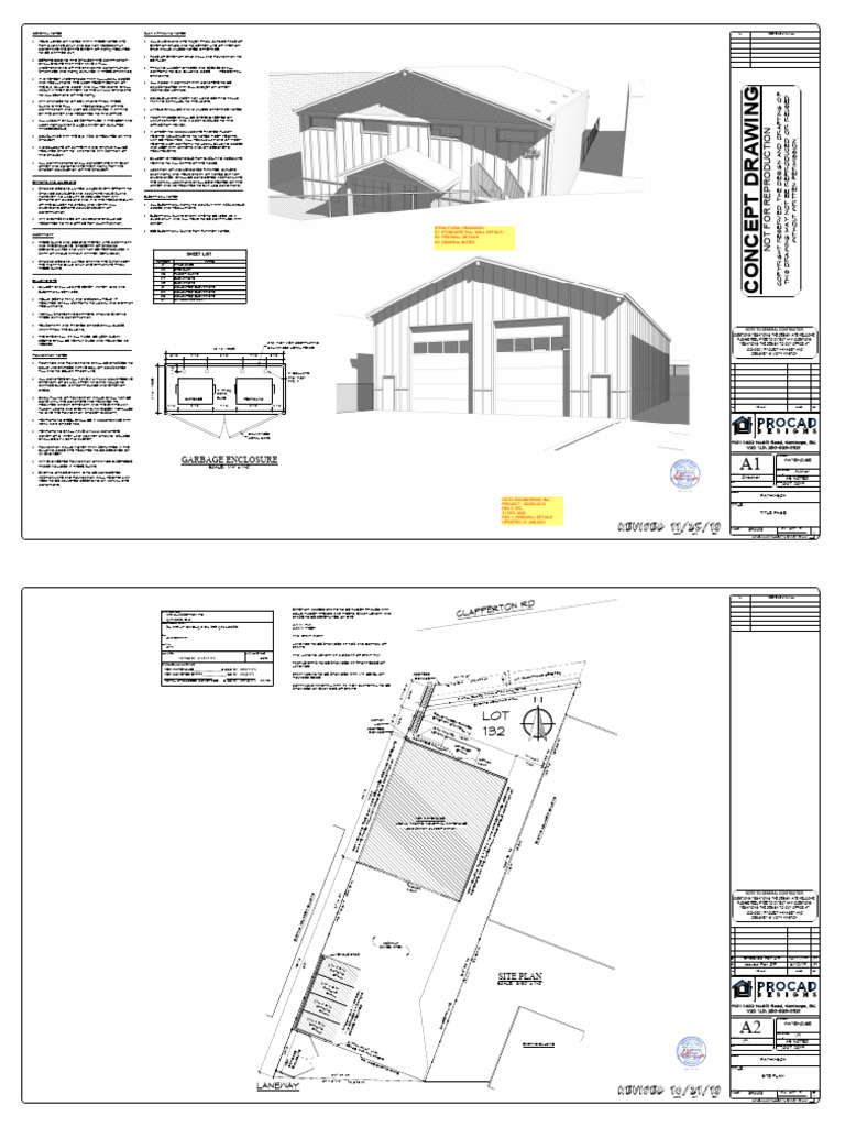 Warehouse Garbage Enclosure Design | PDF | Framing (Construction ...