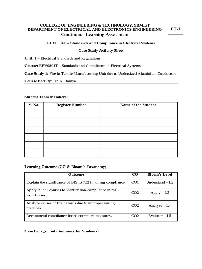 Case Study IS732 Filled Final | PDF | Electrical Wiring | Electrical ...