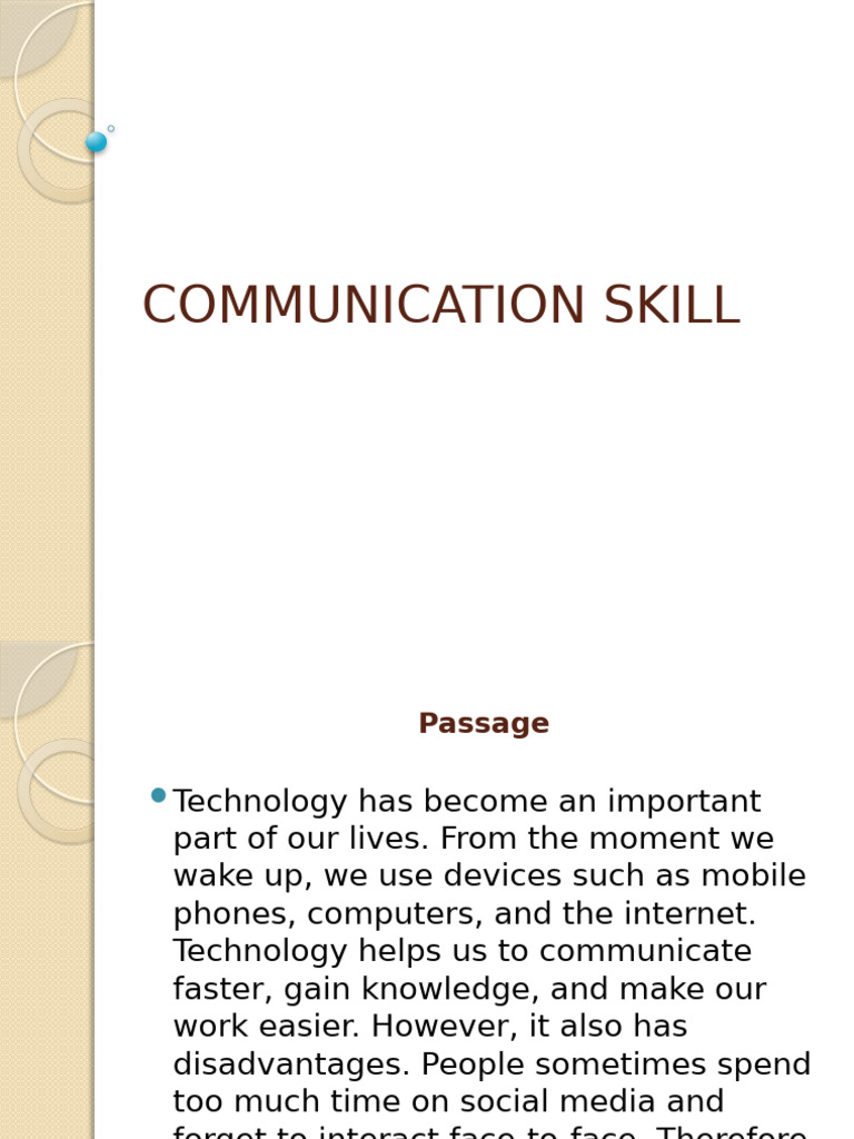 Effective Communication and Note Making | PDF