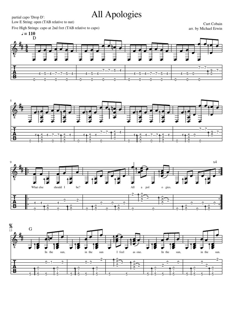 All Apologies | PDF | European Musical Instruments | Guitars