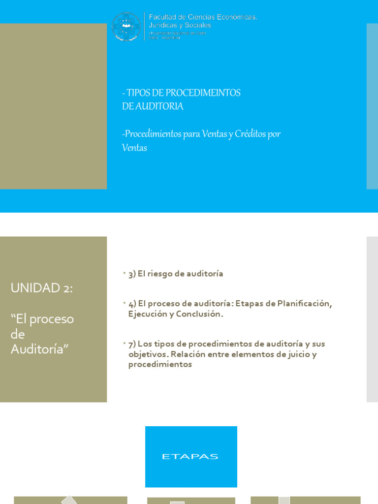 Tipos de Procedimientos de Auditoría | PDF | Auditoría | Contabilidad