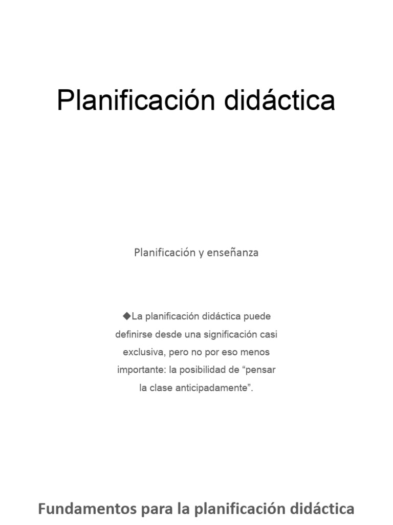 Claves de la Planificación Didáctica | PDF | Plan de estudios | Enseñando