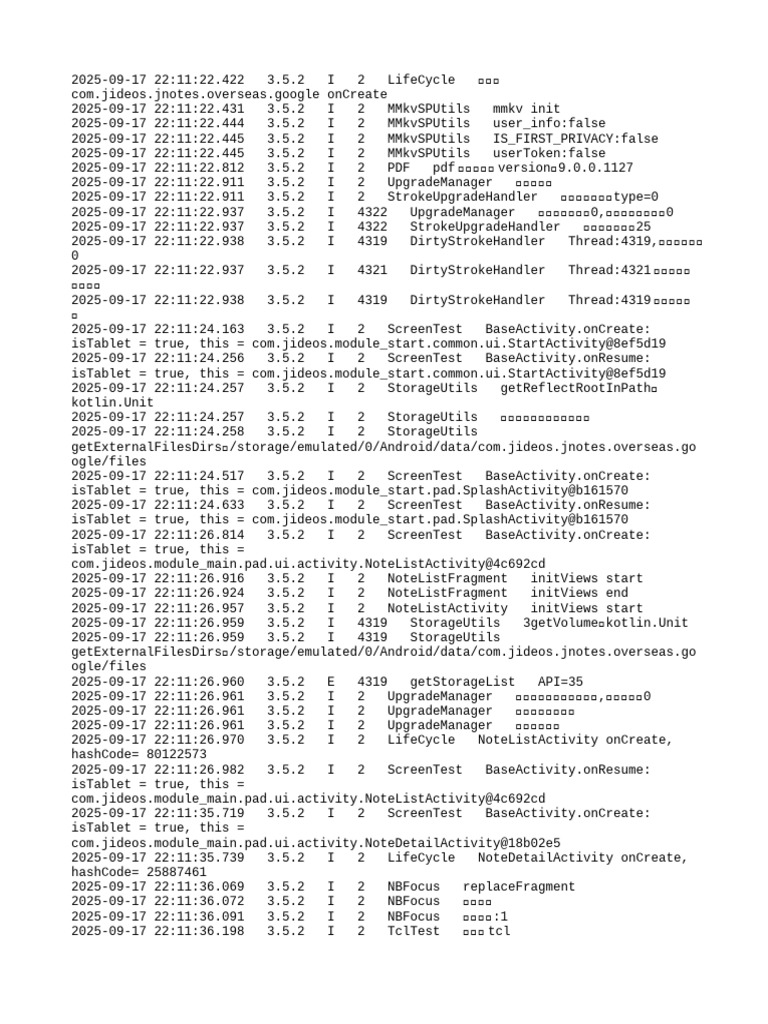Android App Lifecycle Logs Analysis | PDF