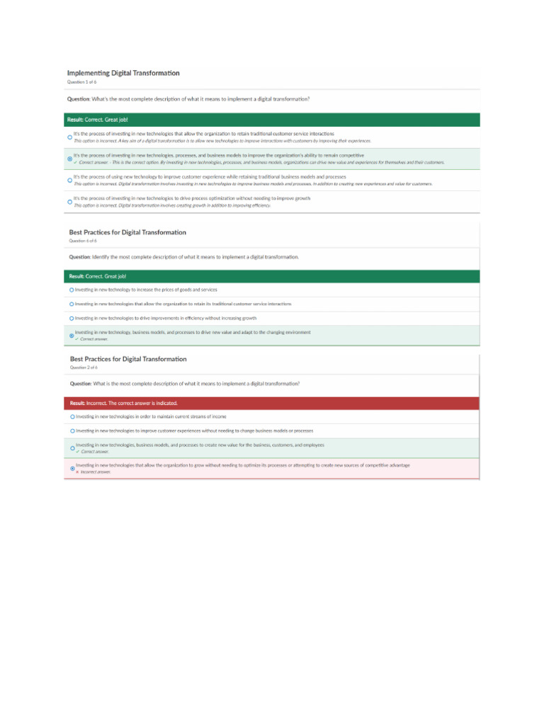 (Course) Best Practices For Digital Transformation | PDF