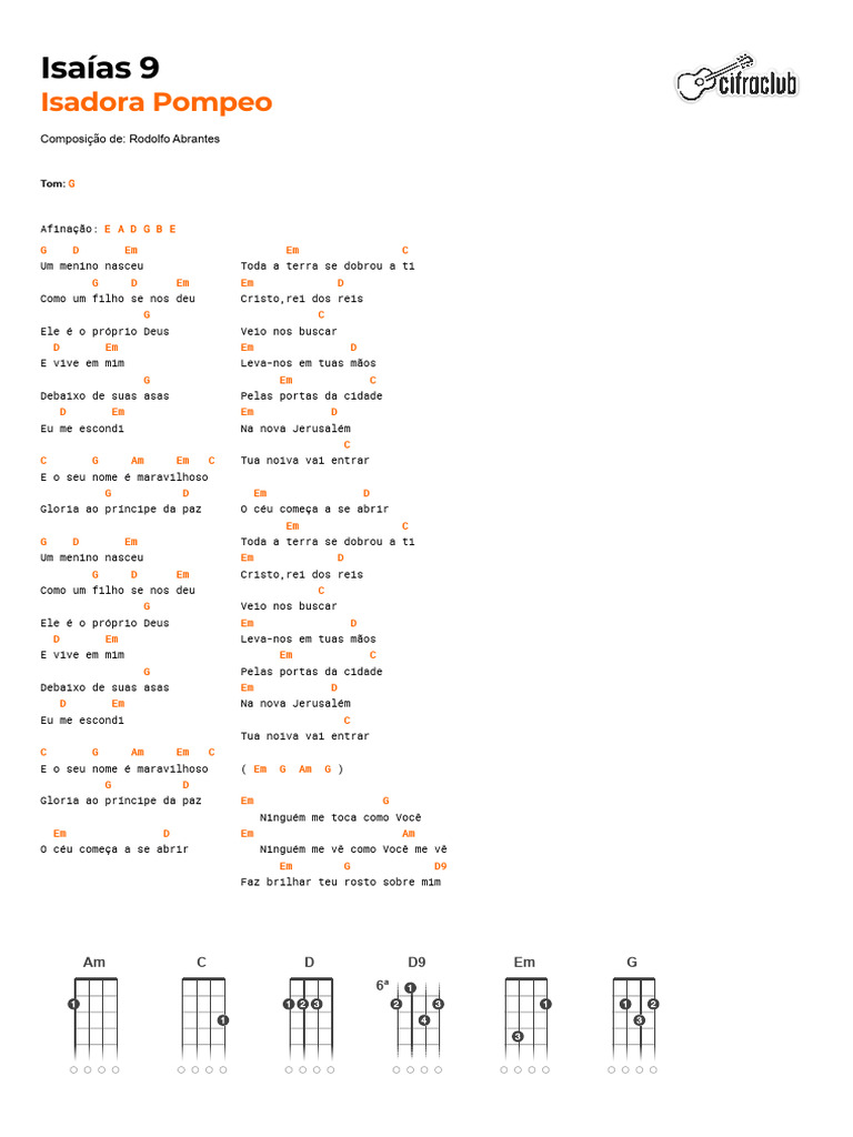 Letra da Música 