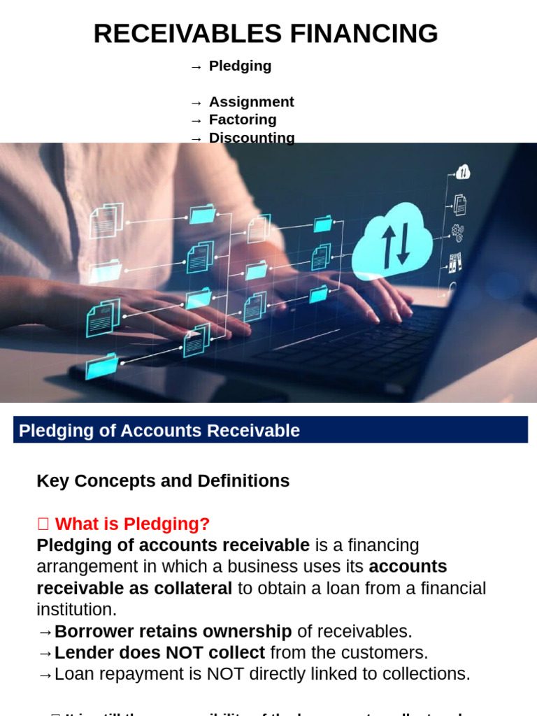Receivables Financing | PDF | Factoring (Finance) | Discounting