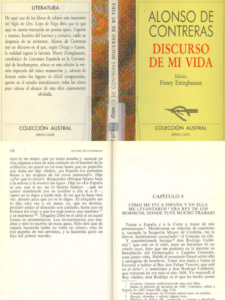 Discurso de mi vida: Alonso de Contreras | PDF | España | Corsario