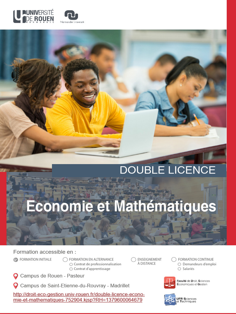 Double Licence ÉconomieMathématiques PDF Économie Mathématiques — free download