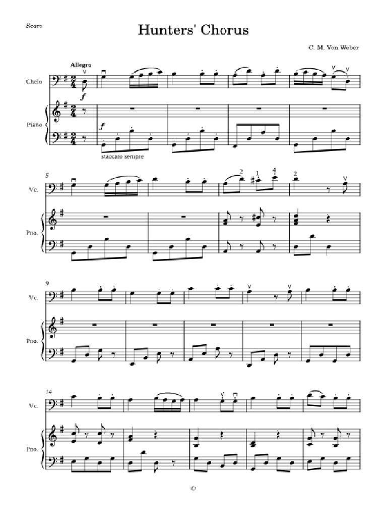 Hunters Chorus | PDF