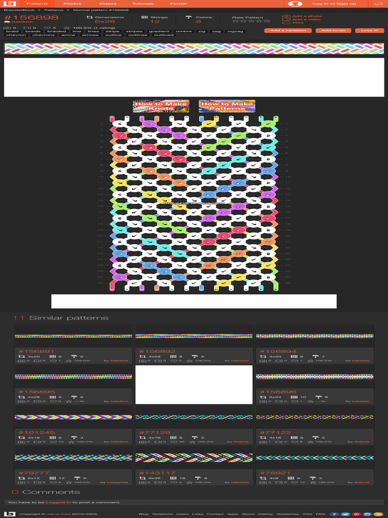 Normal Pattern #156898 BraceletBook | PDF | World Wide Web | Internet & Web