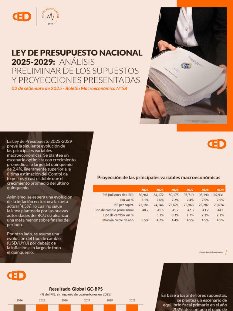 Análisis de la Ley de Presupuesto 2025-2029 | PDF | Presupuesto | Deuda