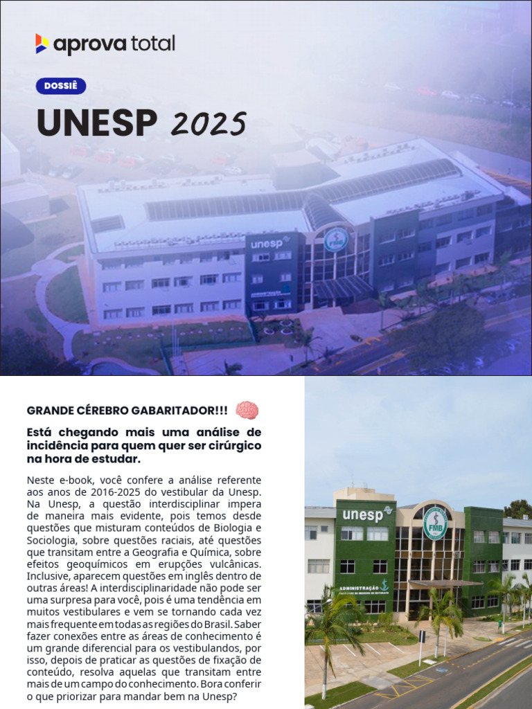 Análise do Vestibular UNESP 2025 | PDF | Força | Trigonometria