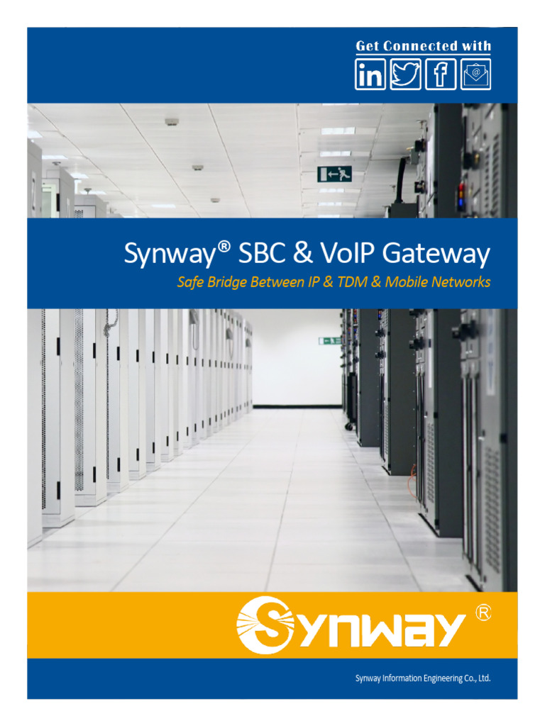Synway VoIP Gateway Solutions Overview | PDF | Voice Over Ip | Computer ...