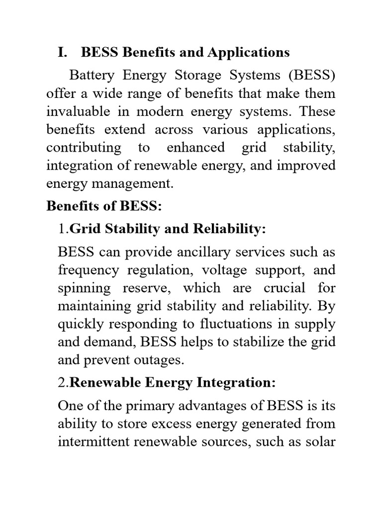 Bess2 1 | PDF | Electrical Grid | Energy Storage