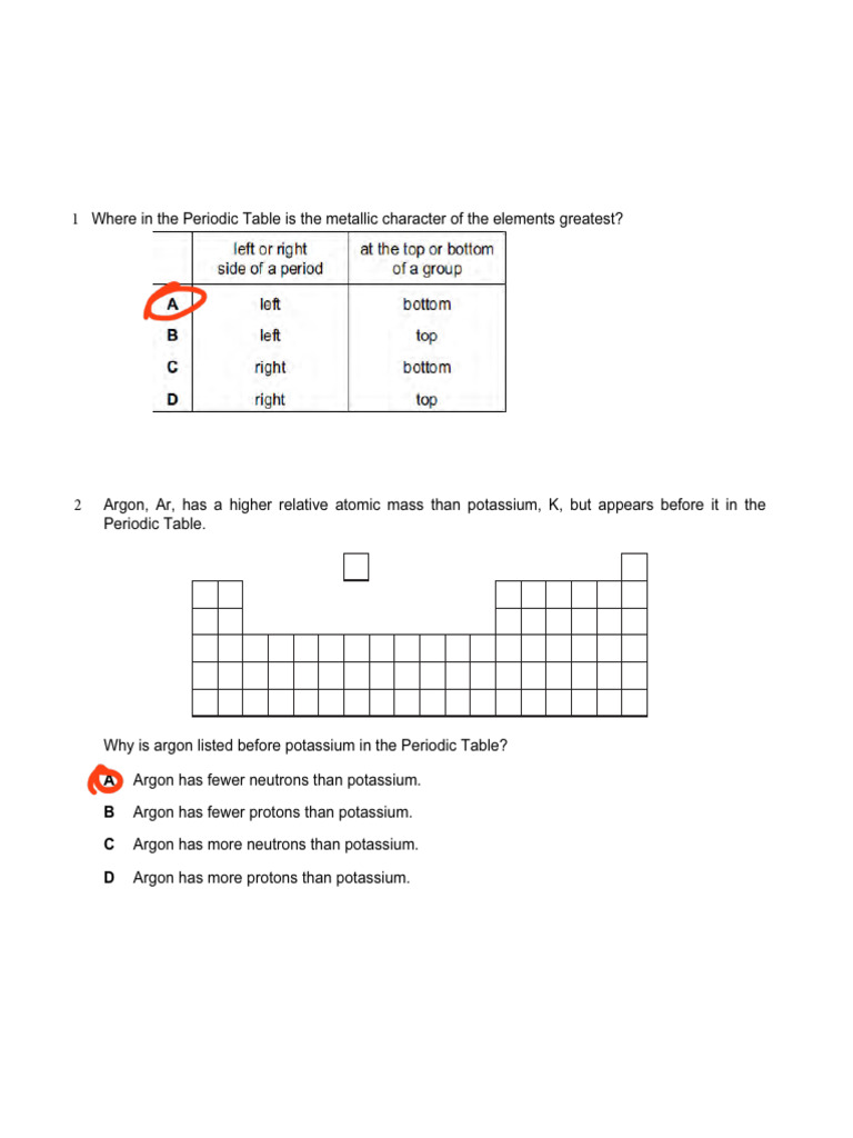 Understanding Metallic Character in Periodic Table | PDF | Periodic ...