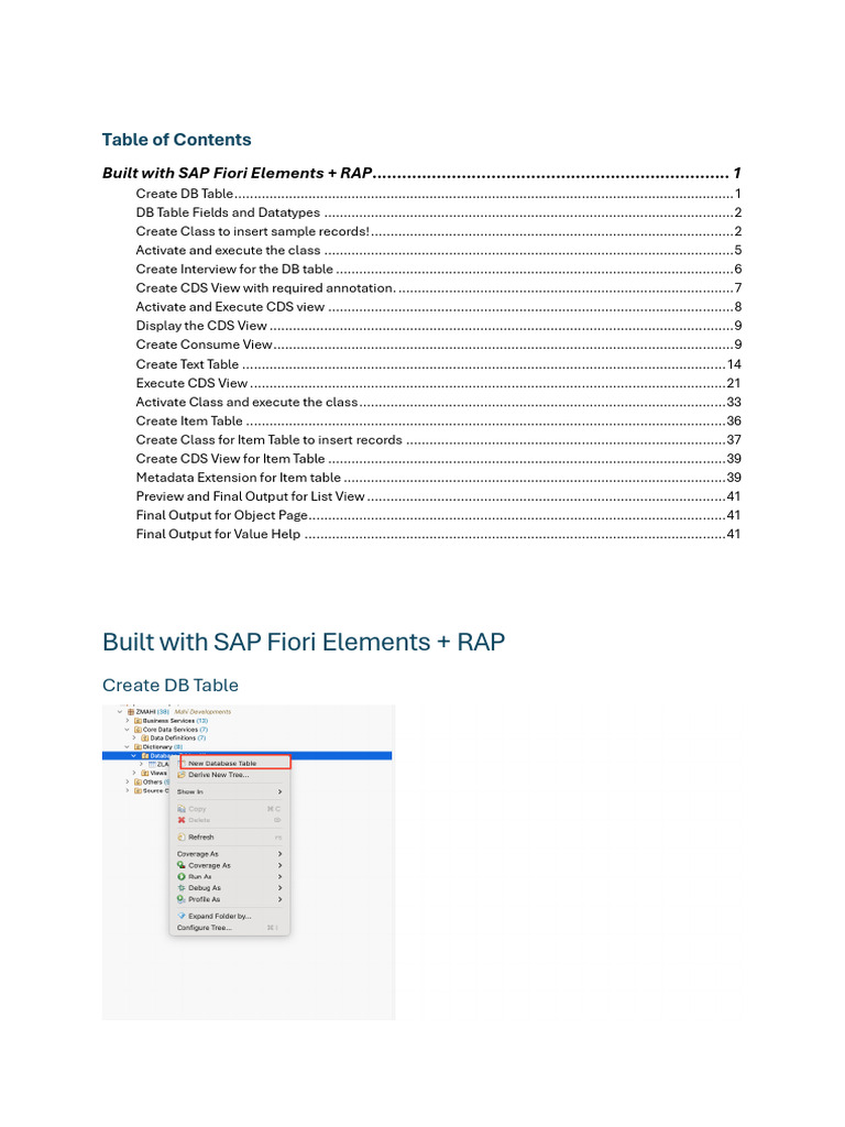 SAP Fiori Elements RAP Guide | PDF | Metadata | Information Science