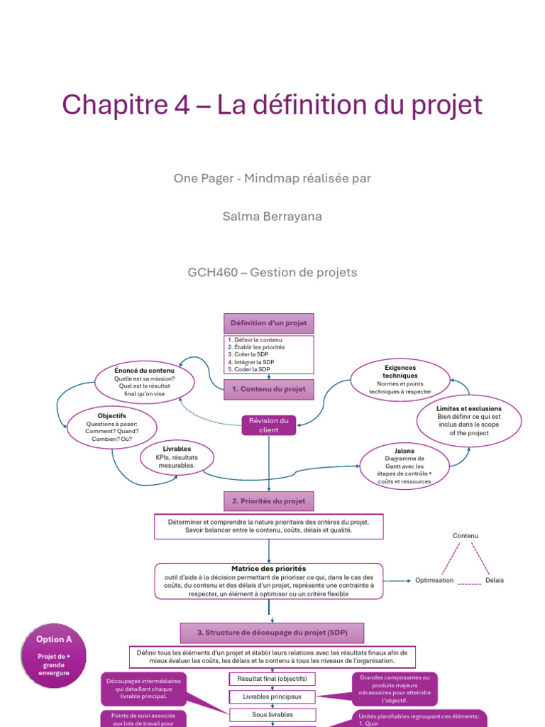 Définition et gestion de projet efficace | PDF | Gestion de projet