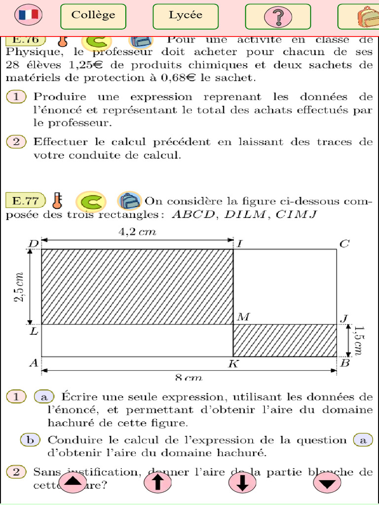 Priorité Des Opérations (5ème) - Exercices Corrigés Ching@Math | PDF
