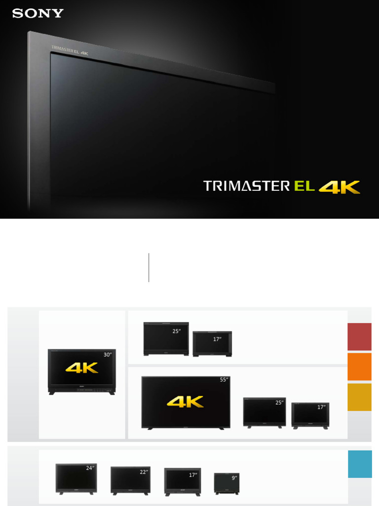 Sony Monitors | PDF | Oled | Video