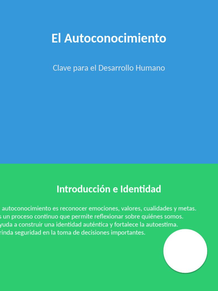 Autoconocimiento para el Crecimiento Personal | PDF