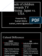 Attitude Towards Advertising: US vs. Japan