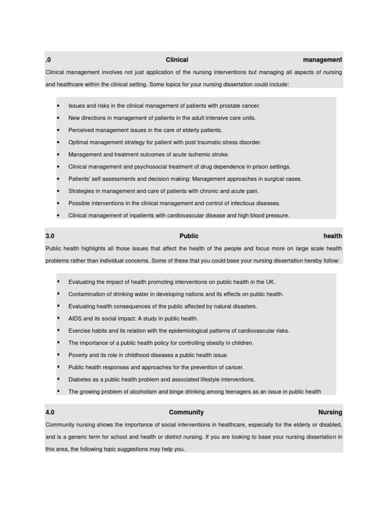 0 Clinical Management | PDF