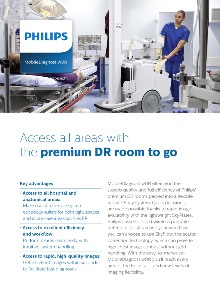 Mobile X-Ray System: Philips MobileDiagnost wDR | PDF | Radiography | Pixel
