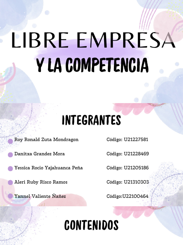 Análisis de la Libre Competencia en Perú | PDF | Mercado libre ...