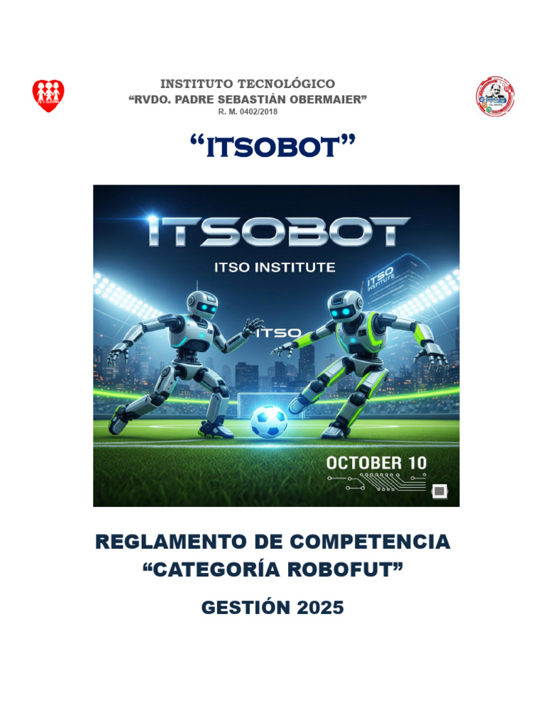 Reglamento Competencia Robofut 2025 | PDF | Deportes de equipo | Deportes
