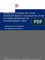Agri-business leaders perceptions of the enabling environment in Zimbabwe 2011