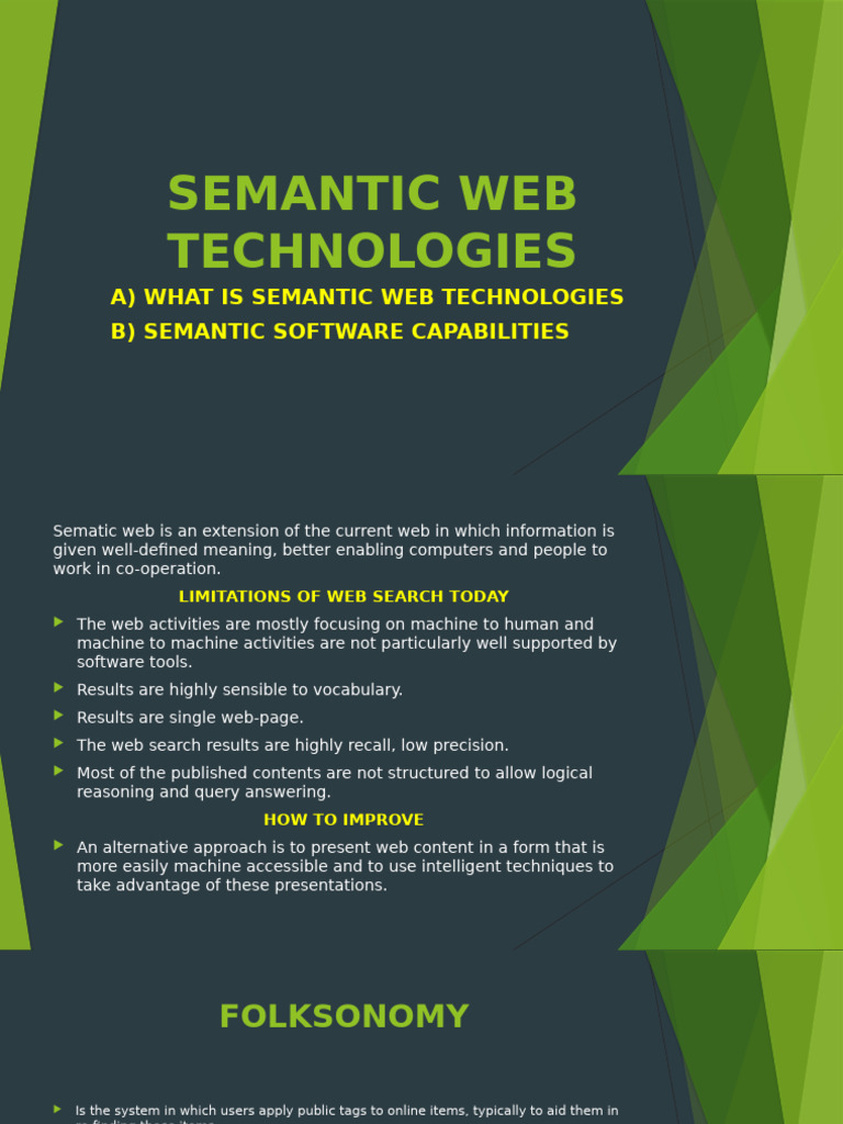 (Upload From Mobile 1758235344) 7. Semantic Web Technologies | PDF ...