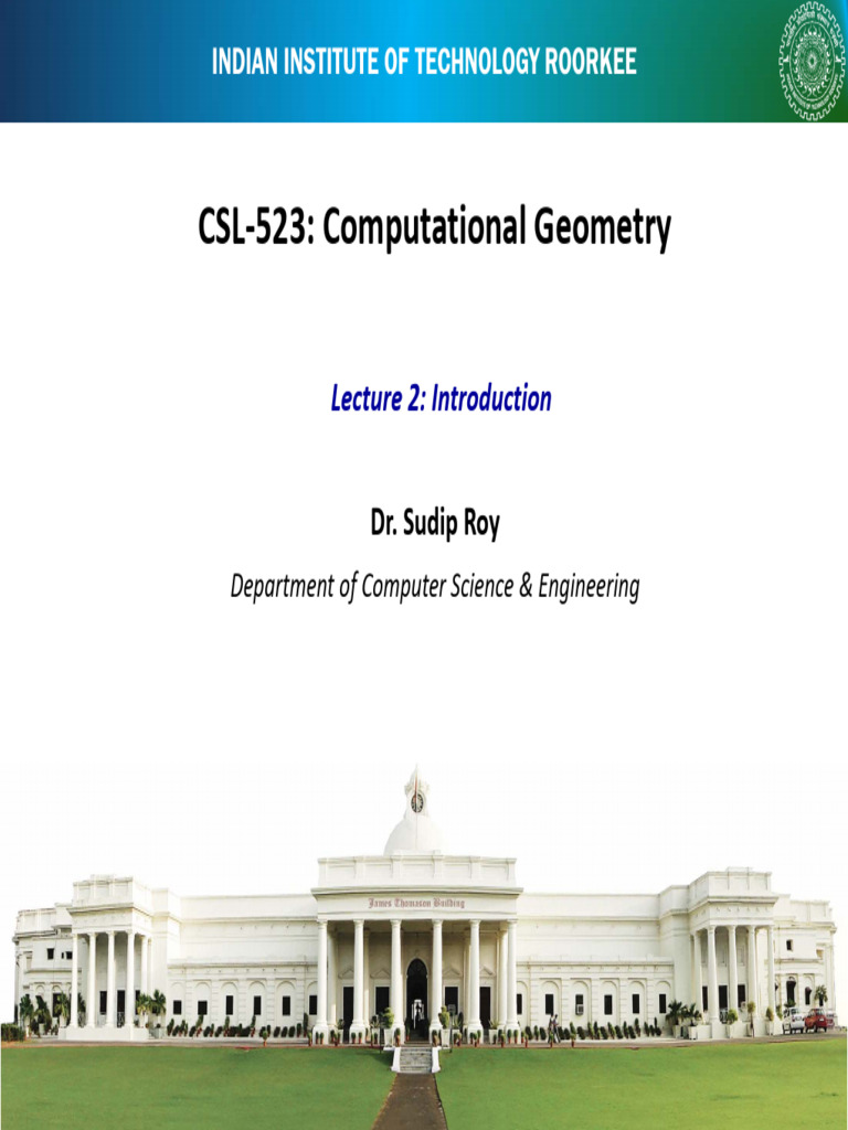 Introduction to Computational Geometry | PDF | Vertex (Geometry ...