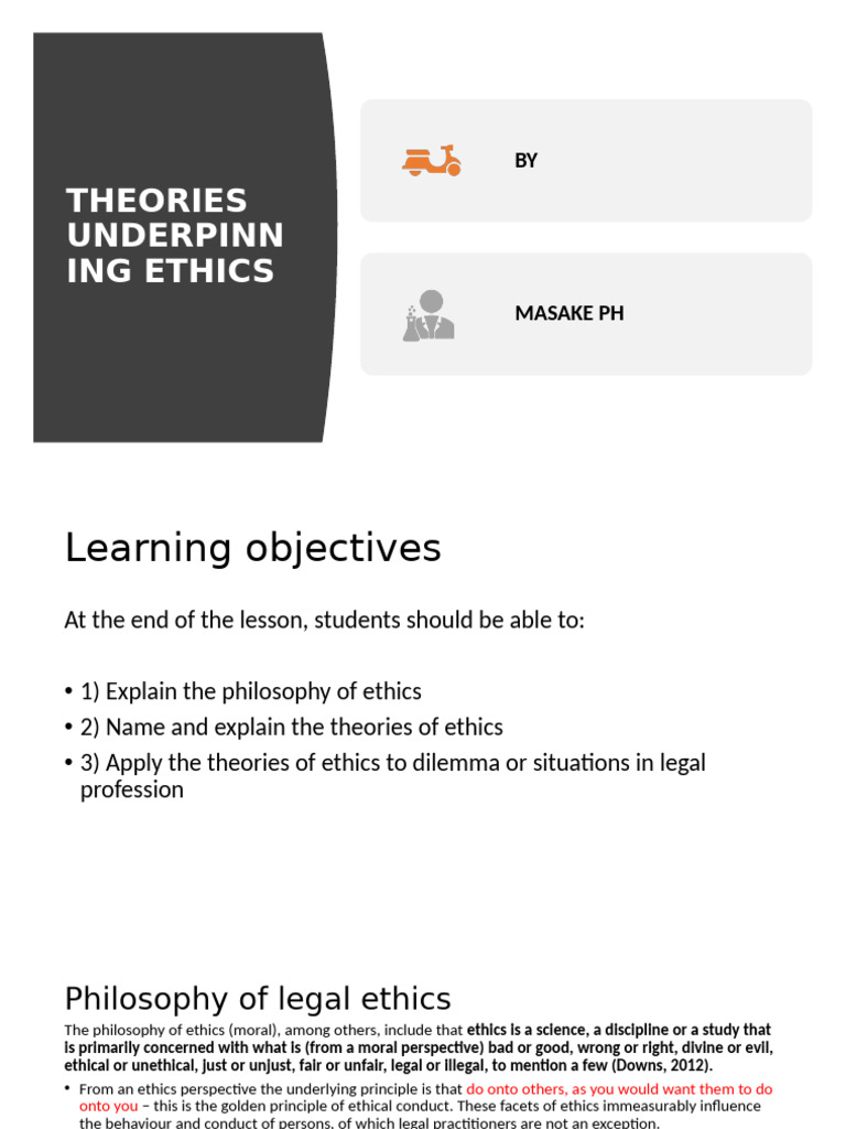 Theories of Ethics Explained | PDF | Morality | Relativism