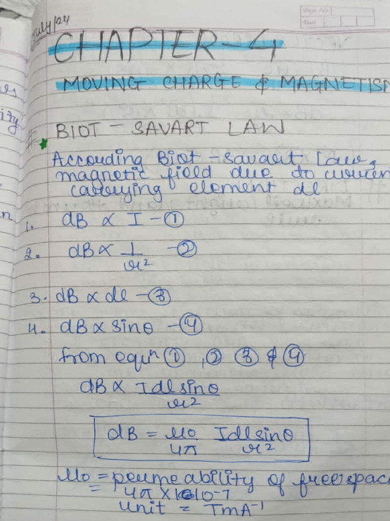 Physics Ch-4 Notes | PDF